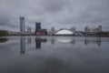 The skyline of Minsk in Belarus