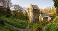 Minster church in Valency woods near Boscastle Royalty Free Stock Photo