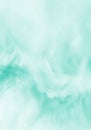 Mint abstract watercolor texture background. Green watercolour brush pattern. Pastel color background in paper art style Royalty Free Stock Photo