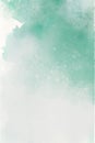 Mint abstract watercolor texture background. Green watercolour brush pattern. Pastel color background in paper art style Royalty Free Stock Photo