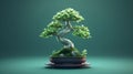 Mint Bonsai Tree: Traditional Techniques Reimagined In 3d Renderings