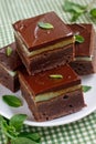 Mint brownies