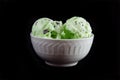 Mint Chocolate Chip Ice Cream Royalty Free Stock Photo