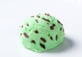 Mint chocolate chip ice cream Royalty Free Stock Photo