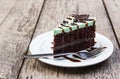 Mint choholate cake Royalty Free Stock Photo