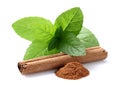 Mint with cinnamon Royalty Free Stock Photo