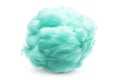 Mint cotton candy isolated on white background. Generative AI Royalty Free Stock Photo