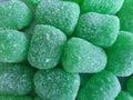 Mint flavored jelly beans jujubas in Portuguese