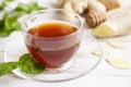 Mint and ginger tea Royalty Free Stock Photo