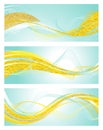 Mint And Gold Banner Templates