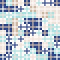 Mint-gold-navy blue, random colored abstract geometric mosaic pattern background Royalty Free Stock Photo