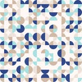 Mint-gold-navy blue, random colored abstract geometric mosaic pattern background Royalty Free Stock Photo