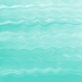 Mint green, aqua watercolor waves background, texture Royalty Free Stock Photo
