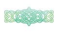 Mint Green Celtic Knotwork: Modern Decorative Border Abstract Design, vector design Generative AI Royalty Free Stock Photo