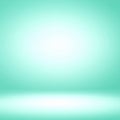 Mint Green Gradient Background with Soft Light in Studio Shot Royalty Free Stock Photo