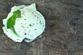 Mint Ice Cream Scoop Royalty Free Stock Photo