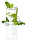 Mint ice vodka Royalty Free Stock Photo