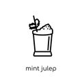 Mint Julep icon from Drinks collection. Royalty Free Stock Photo
