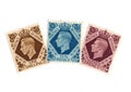 Mint King George VI postage stamps from Great Britain.