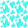 Mint leaves in a monotone image, with a plane white background. seamless pattern for fashion vintage image wallpapers, textiles