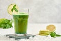 Mint lemonade. Limonana. Middle eastern frozen mint lemonade Royalty Free Stock Photo