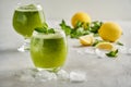 Mint lemonade. Limonana. Middle eastern frozen mint lemonade Royalty Free Stock Photo