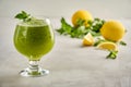 Mint lemonade. Limonana. Middle eastern frozen mint lemonade Royalty Free Stock Photo