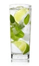Mint, lime ice vodka Royalty Free Stock Photo