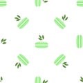 Mint macaroon pattern seamless vector