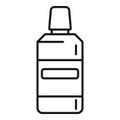 Mint mouthwash icon outline vector. Dental product Royalty Free Stock Photo