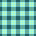 Mint seamless background textile, decorating tartan pattern vector. Refresh texture check plaid fabric in cyan and green colors
