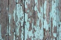 Mint wood background. Scratched turquoise paint on a wooden plank wall. Background, texture Royalty Free Stock Photo
