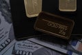 Minted gold bars 999.9 fineness