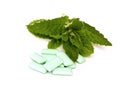 Minty chewing gum Royalty Free Stock Photo
