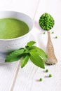 Minty Pea Soup Royalty Free Stock Photo