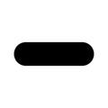 Minus icon. Hyphen sign. Negative mark. Forbidden symbol. App button. Math element. Vector illustration. Stock image. Royalty Free Stock Photo