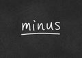 Minus