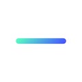 Minus pixel perfect gradient linear ui icon Royalty Free Stock Photo