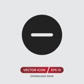 Minus vector icon in modern design style for web site and mobile app Royalty Free Stock Photo