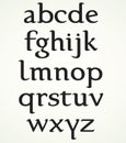 Minuscule Alphabet Royalty Free Stock Photo