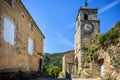 The minuscule old hilltop village of Maubec-Vieux. Luberon, Provence, France Royalty Free Stock Photo