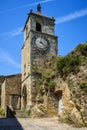 The minuscule old hilltop village of Maubec-Vieux. Luberon, Provence, France Royalty Free Stock Photo