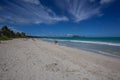 Beautiful Scenic Tropical Kailua Beach Oahu Hawaii Royalty Free Stock Photo