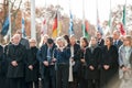 minute of silence in tribute to the victims of Paris at the Council of Europe Royalty Free Stock Photo