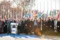 minute of silence in tribute to the victims of Paris at the Council of Europe Royalty Free Stock Photo