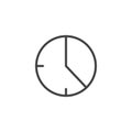 20 minute time outline icon
