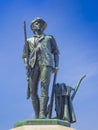 Minuteman statue, Concord, MA. USA Royalty Free Stock Photo
