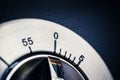 0 Minutes - 1 Hour - Close-Up Of An Analog Chrome Kitchen Timer With Dark Background Royalty Free Stock Photo