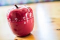 30 Minutes - Kitchen Egg Timer In Apple Shape On Wooden Table