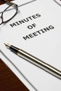 Minutes of Meeting